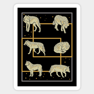 Wolves and Stars Magnet